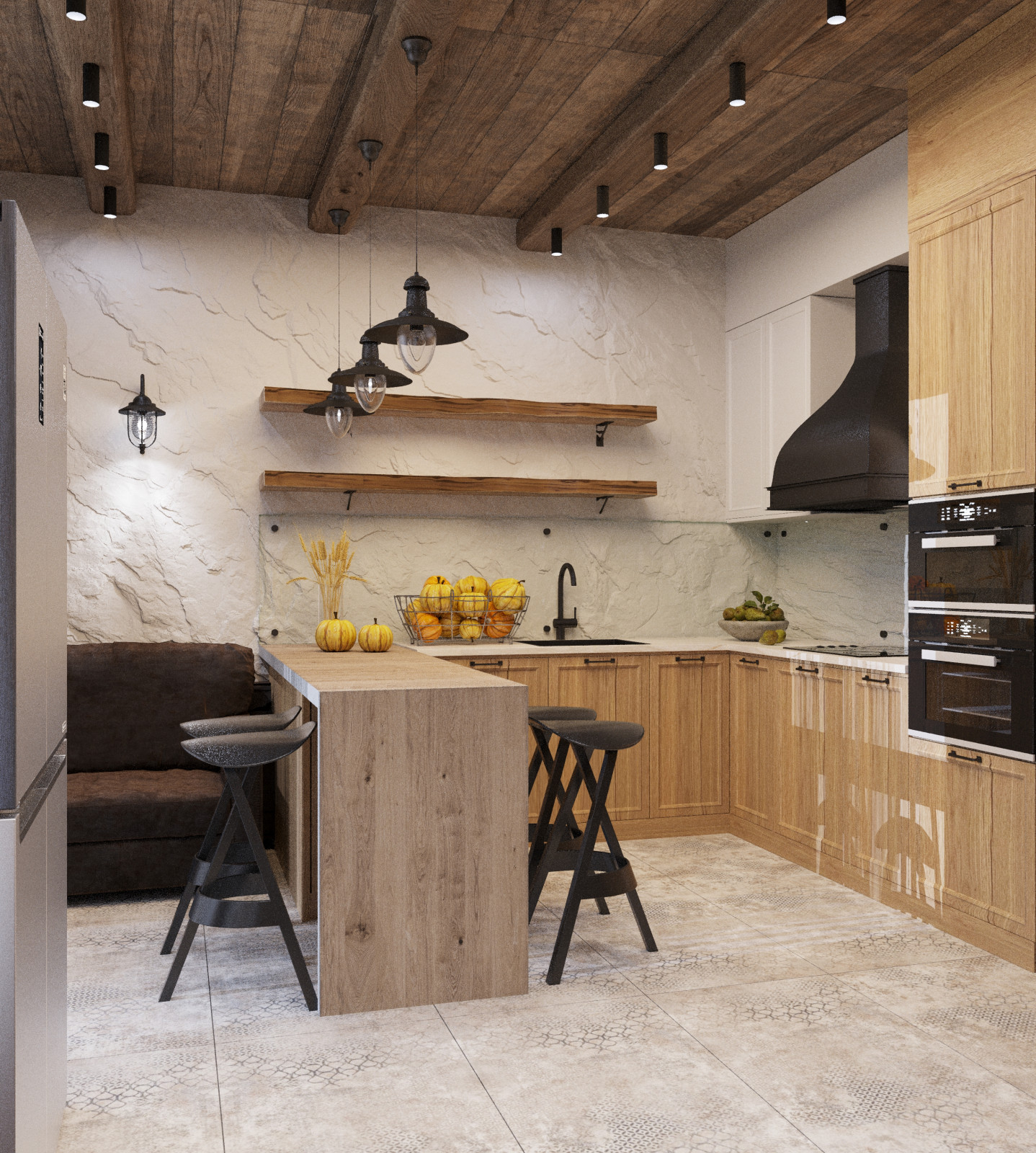 Визуализация интерьера помещений жилого дома