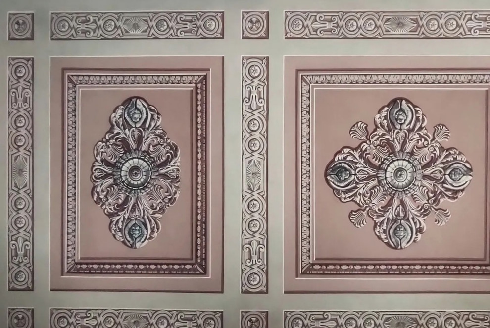 Реставрация росписи потолка