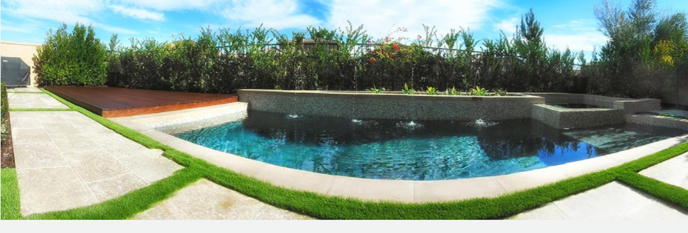 Transitional pool photo in Orange County