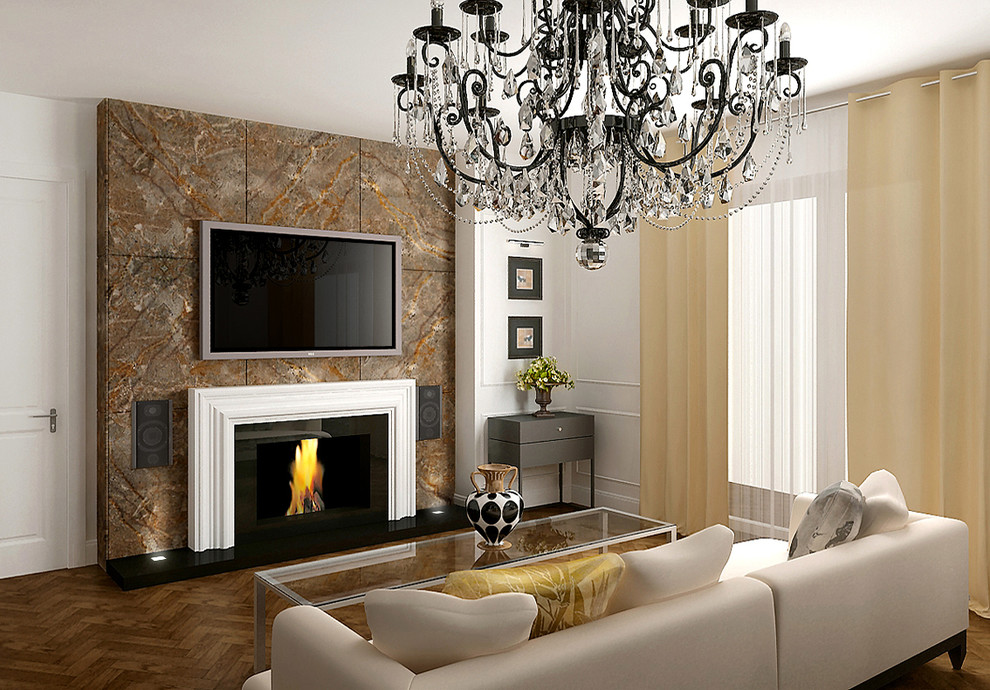 Камин в гостиной