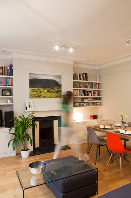 West Hampsted contemporary-vardagsrum