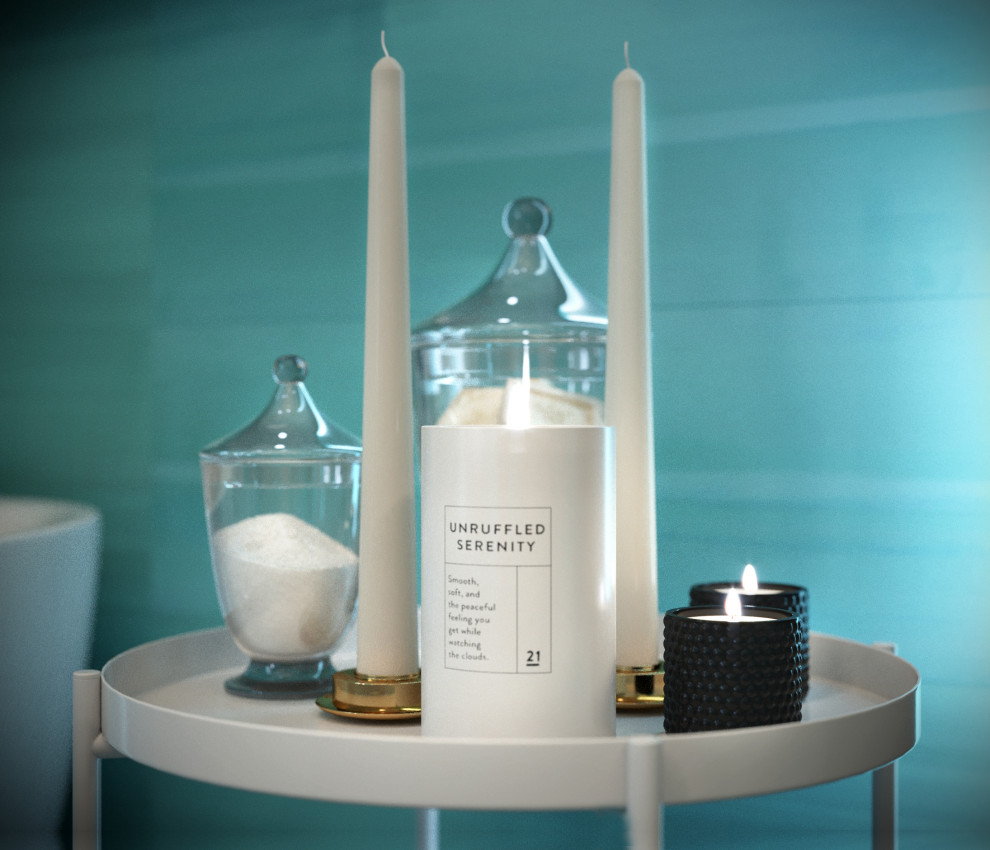 Визуализация ванной комнаты "Лазурь"