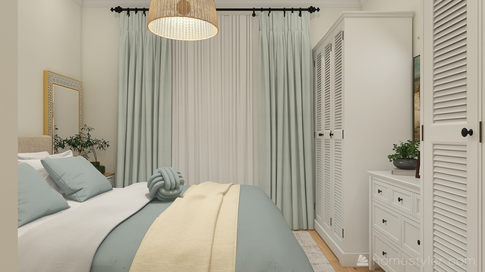 спальня в средиземноморском стиле