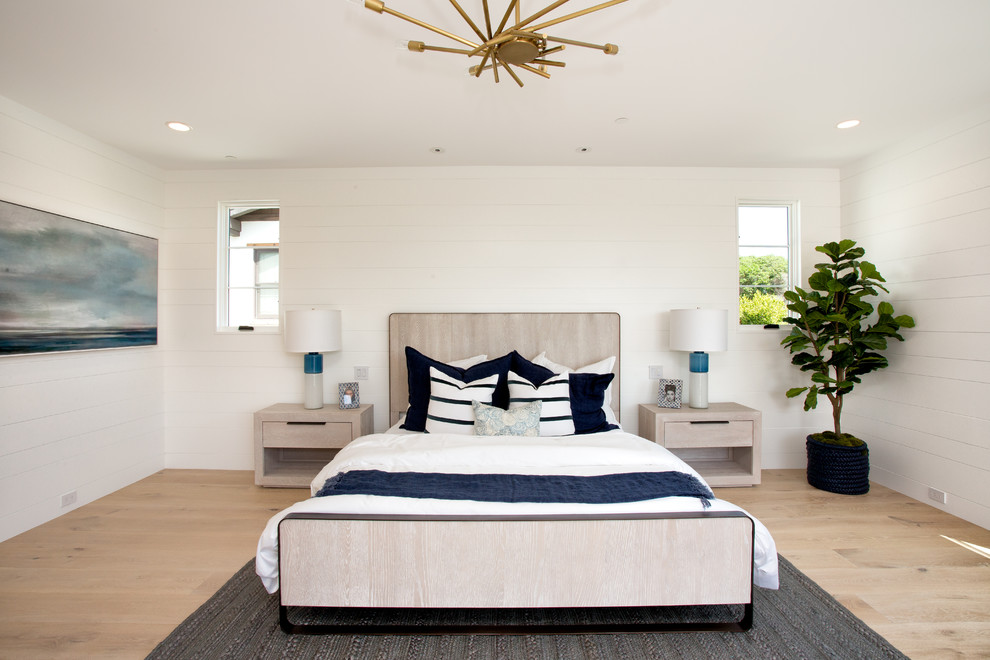 Inspiration for a coastal bedroom in Orange County.