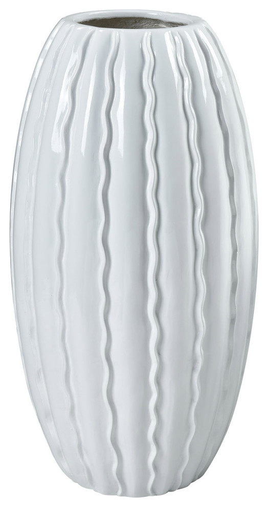 St. Croix Vase, Gloss White