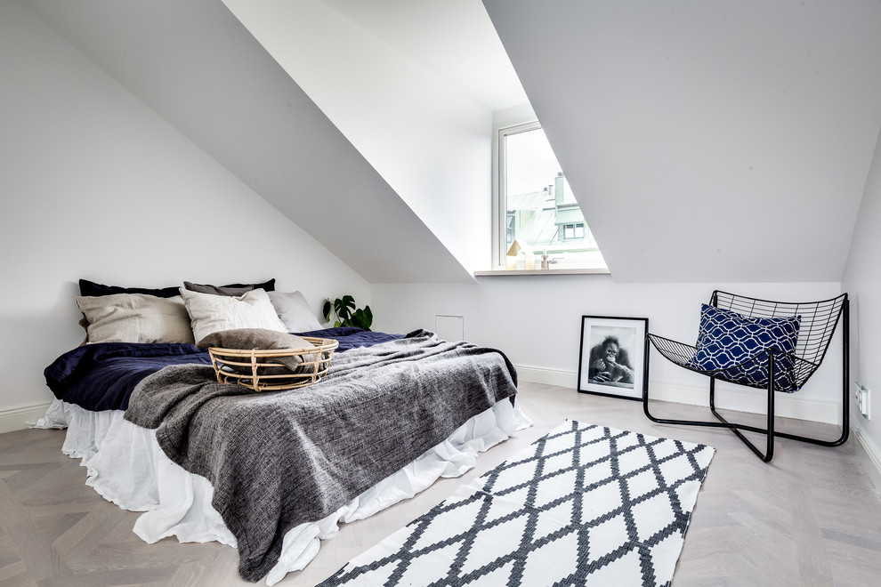 Photo of a transitional bedroom in Stockholm.