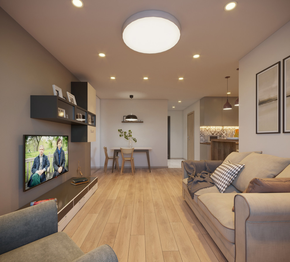 Квартира в современном стиле в городе Ижевске.