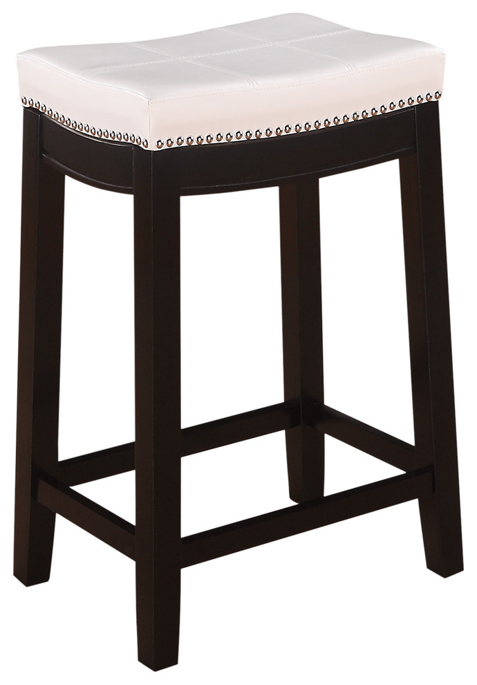 Claridge Bar Stool, Patches White, Counter Height