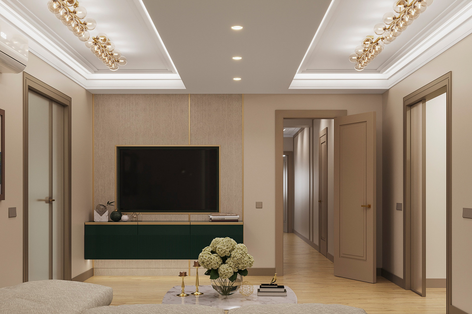 Кашемир беж. Квартира 130 кв.м. на Зоологической ул.