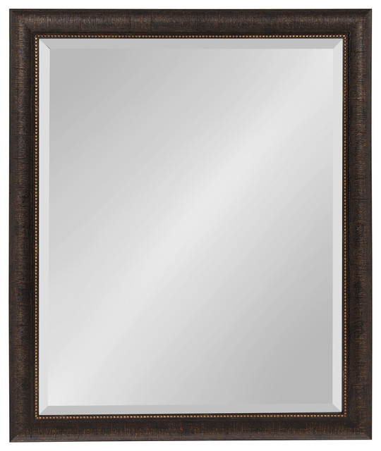 Aldridge Framed Decorative Rectangle Wall Mirror, 26x32 Traditional