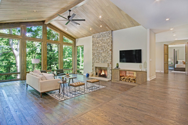 Rustic Modern rustico-salon