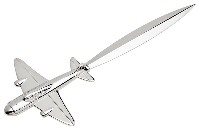Airplane Letter Opener Contemporary Desk Accessories By