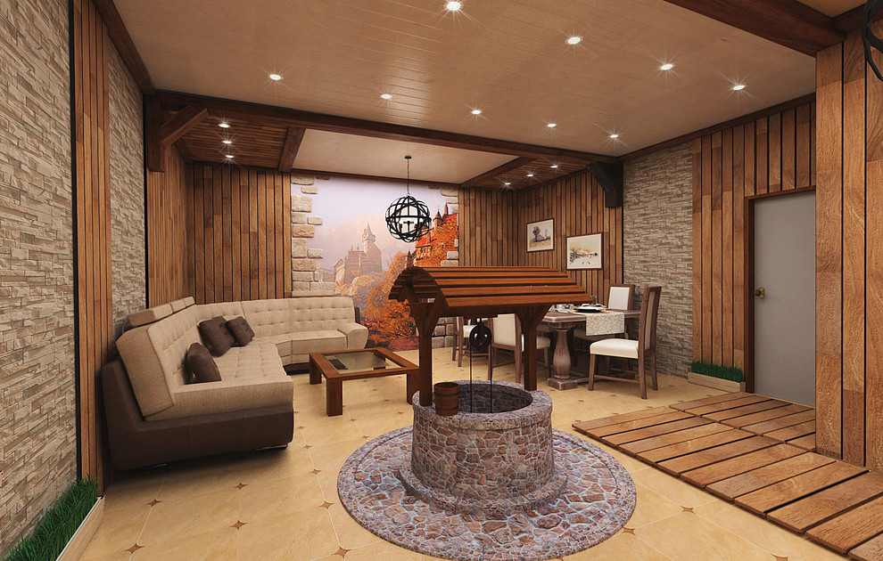 Зона отдыха в коттедже