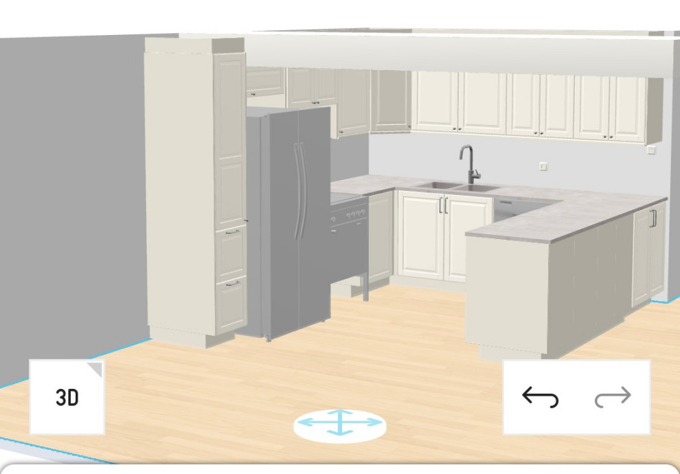 help with awkward kitchen layout!