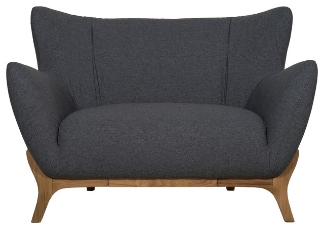 Wesley Scandinavian Armchair, Dark Grey