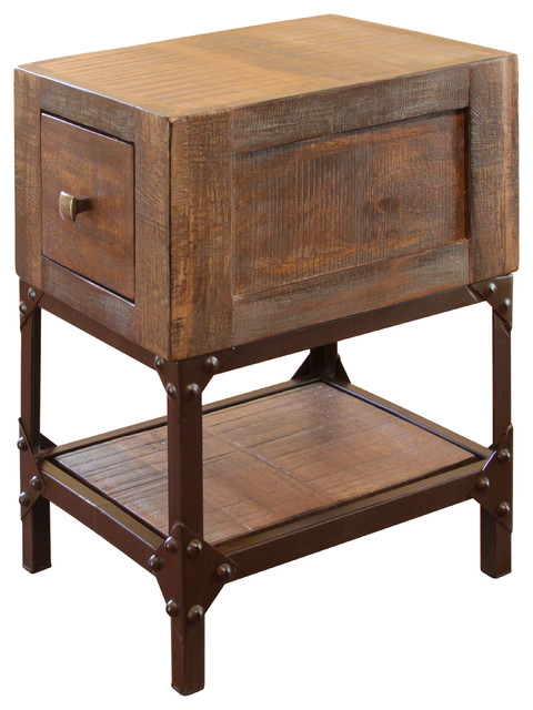 Gabriel Solid Wood Chair Side Table