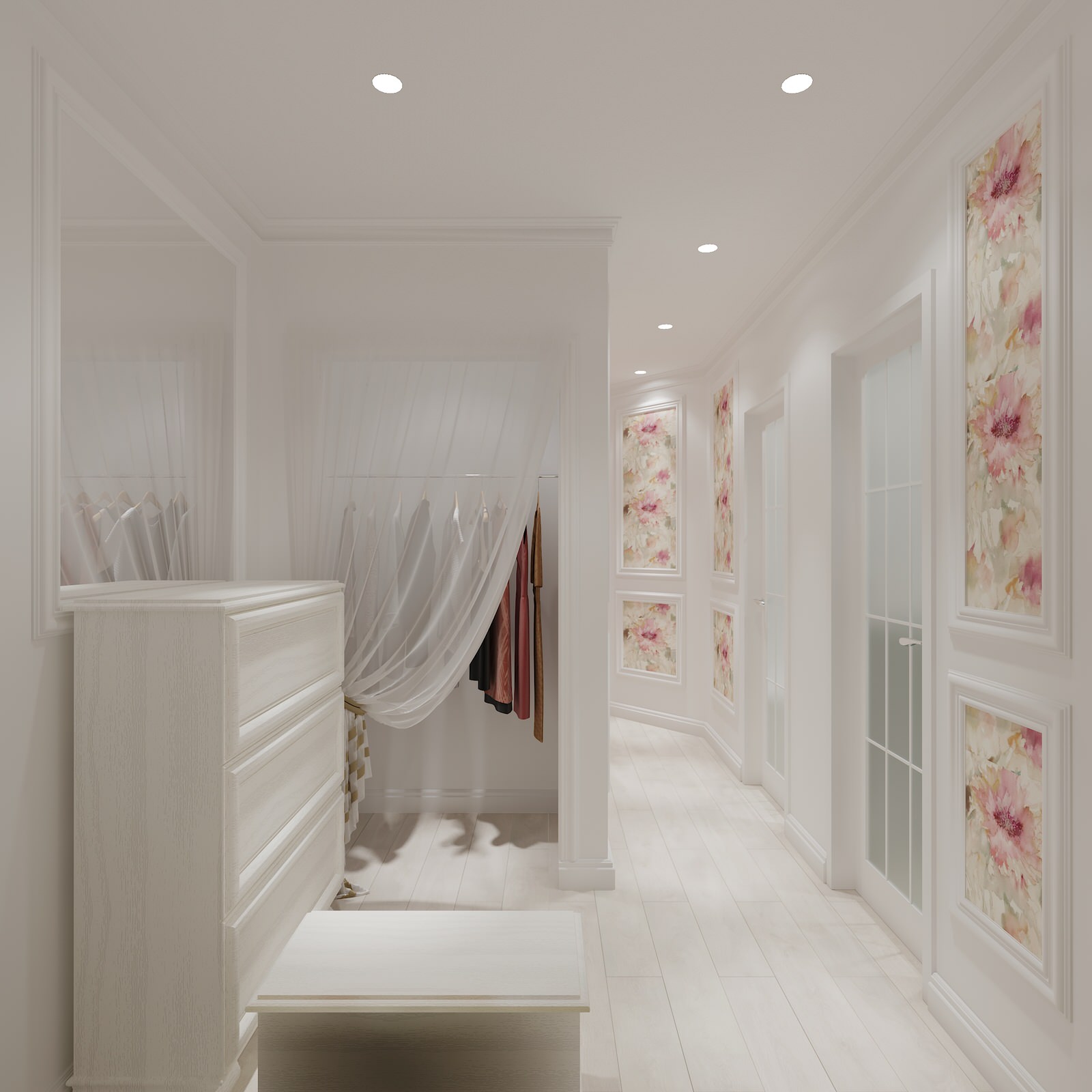 Дизайн - проект для романтичной, нежной и семейной женщины.