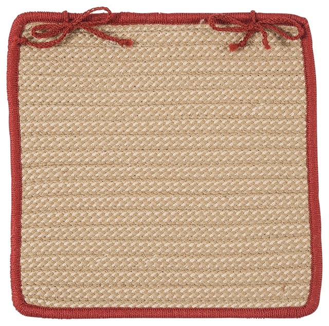 Boat House - Rust Red Chair Pad (set 4)