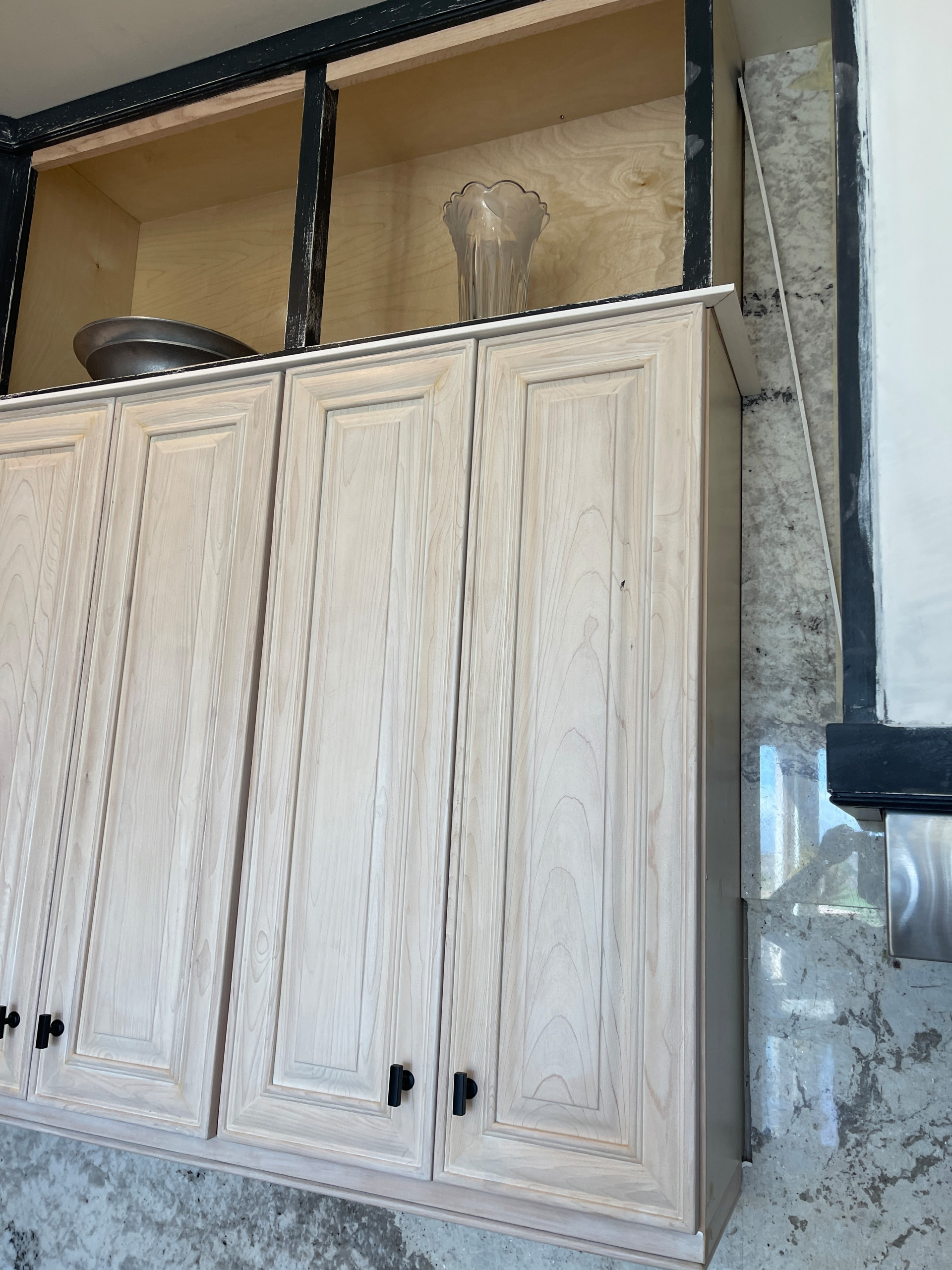 Two Tone Kitchen Reface and Partial Build