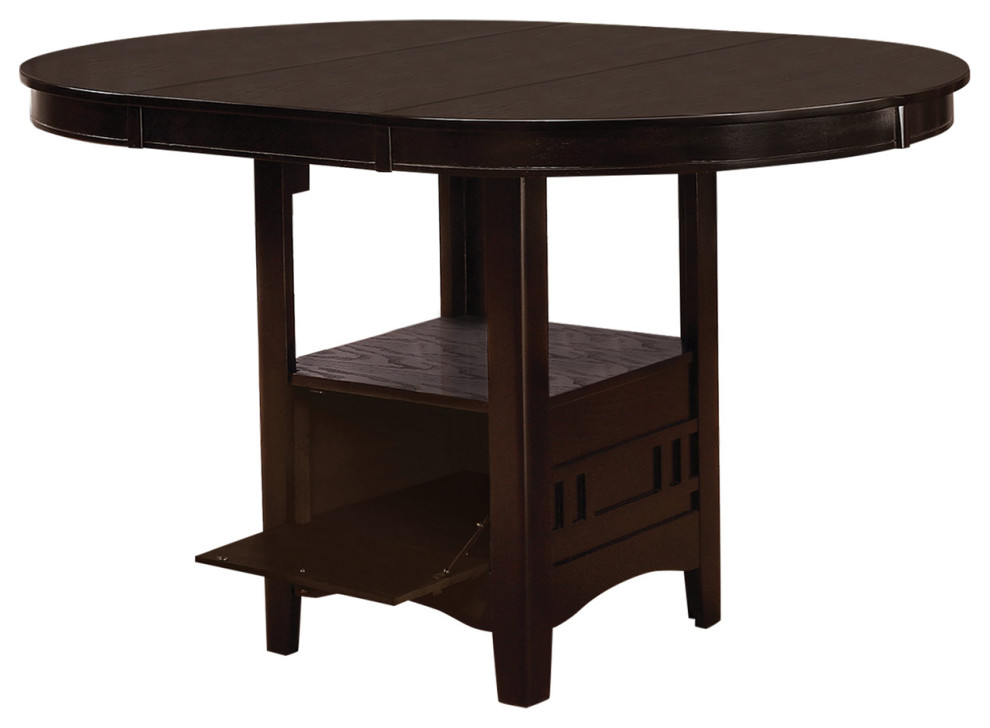 Wood Counter Height Table, Espresso Transitional Indoor Pub And Bistro Tables by Simple