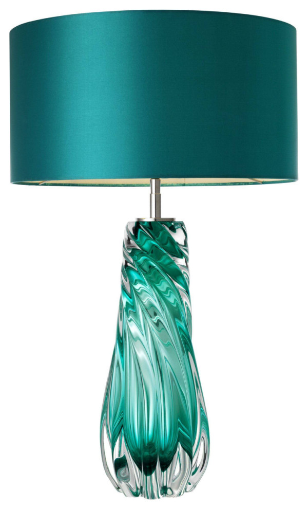 Teal Blown Glass Table Lamp | Eichholtz Barron