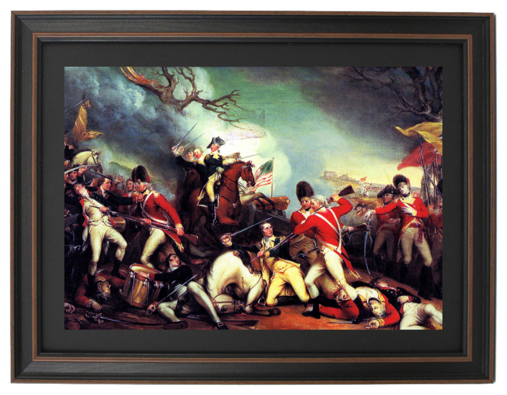 Framed The Death of General Mercer at the Battle of Princeton by John ...