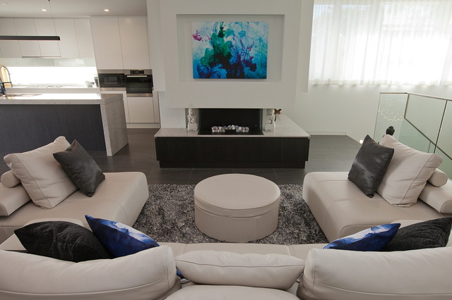 Bayview contemporary-vardagsrum