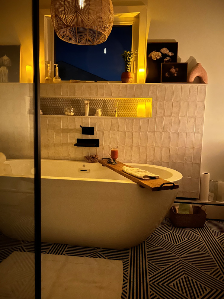 Euro-vintage Master Bath