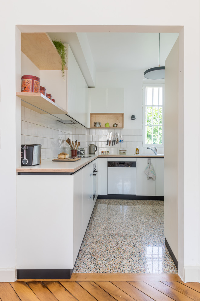 Ouverture et rénovation d'une cuisine à Massy Contemporary Kitchen Paris by Archi'Ker