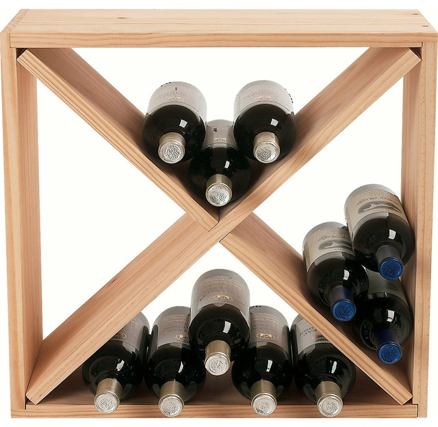 Wine Enthusiast 24-Bottle Compact Cellar Cube Wine Rack