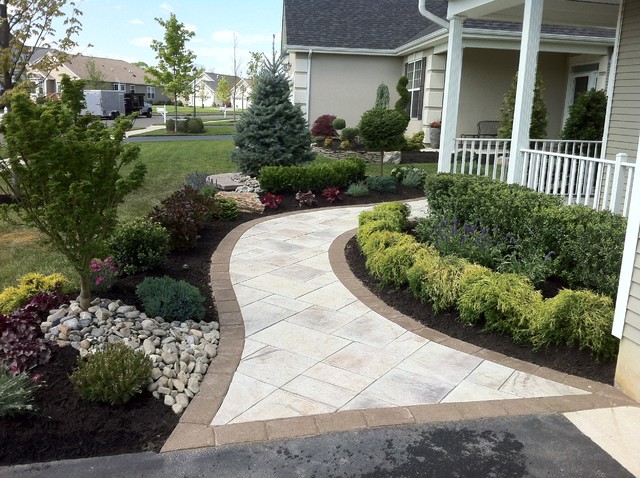 Paver walkway - Traditional - Landscape - Newark - by ...