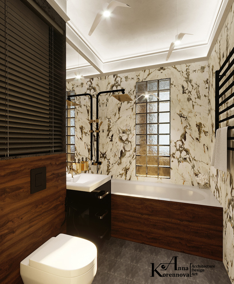 Дизайн ванной комнаты "Сталинка in syle"