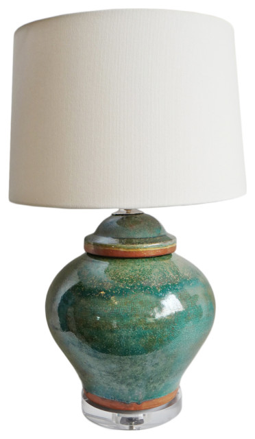 Sea Green Ceramic Table Lamp