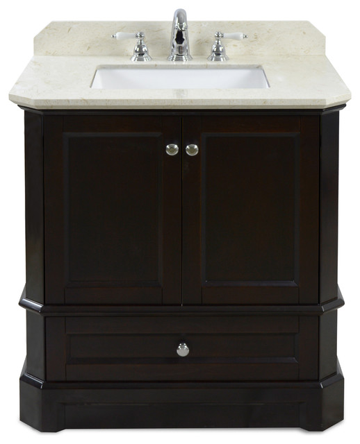 Richmond 30" Vanity and Stone Top Transitional Bathroom