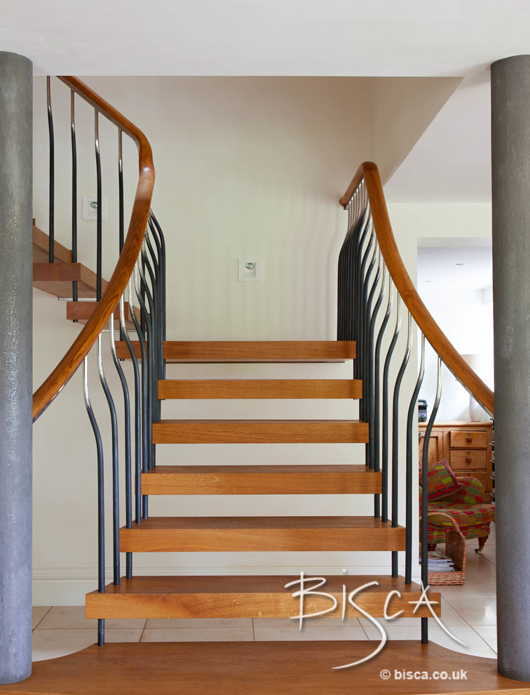 This is an example of a farmhouse staircase in Other.