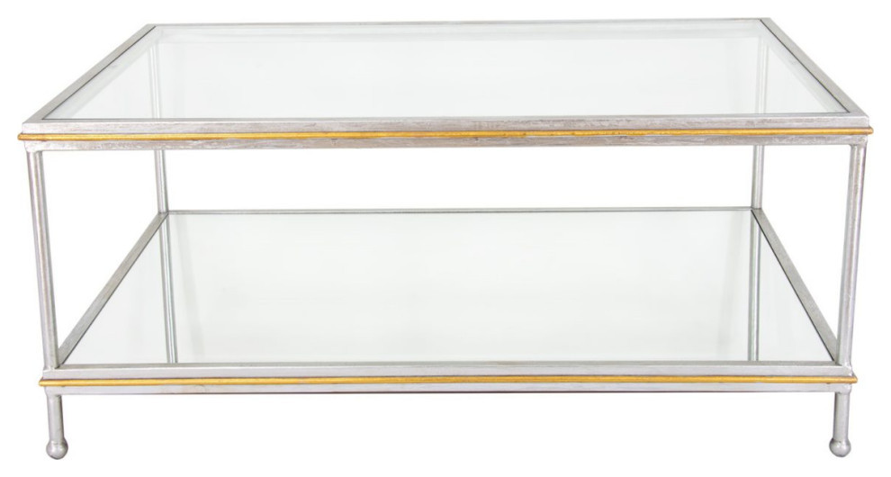 Balder Black And Gold Coffee Table Contemporary Coffee Tables by