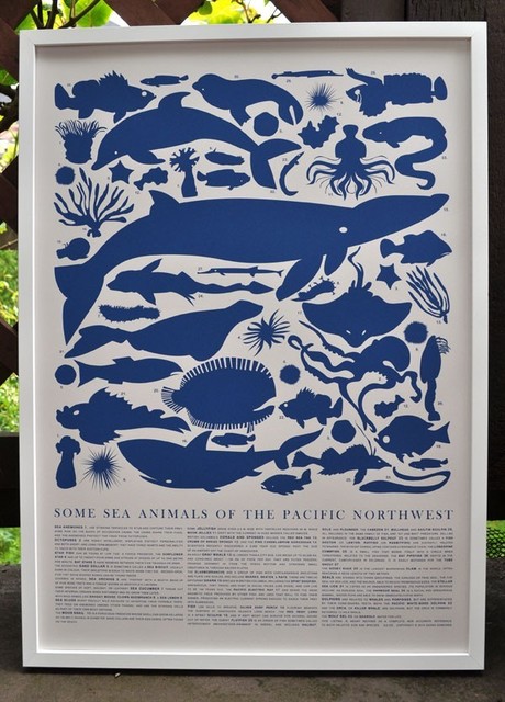 ‘Some Sea Animals of the Pacific Northwest’ Poster by Banquet