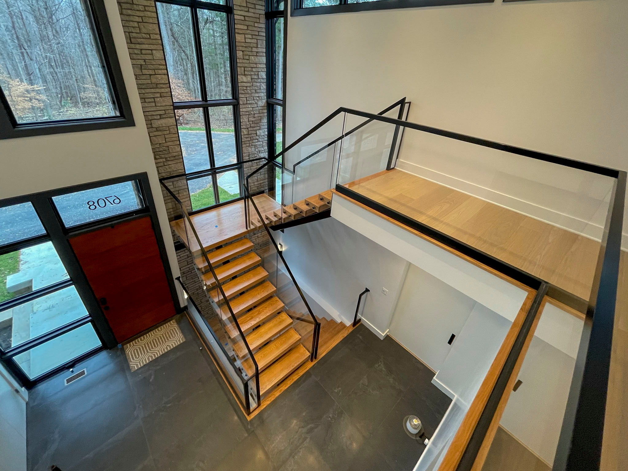 98_Sun Filled Modern Staircase Surrounded by Private Forest, Clifton VA 20124