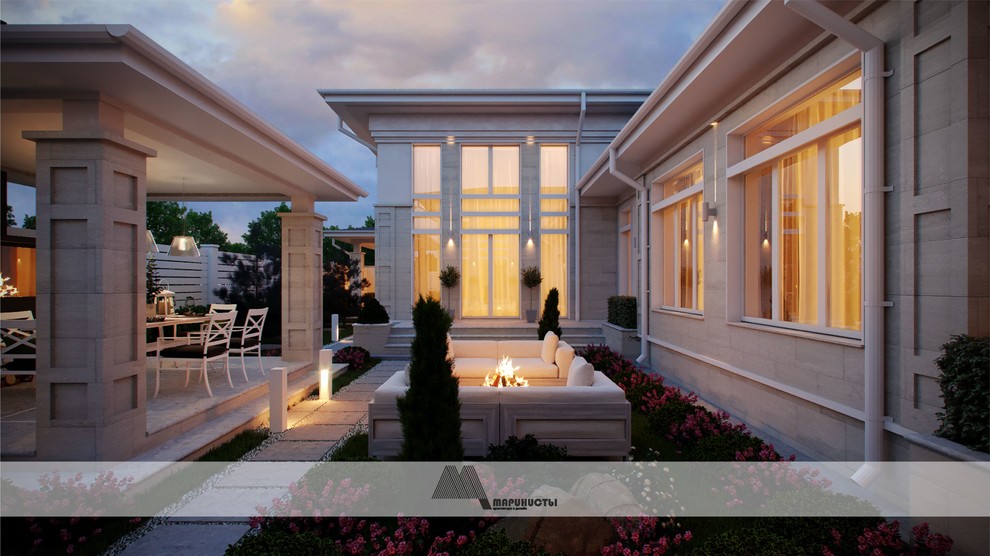 Современная классика. Одноэтажный дом