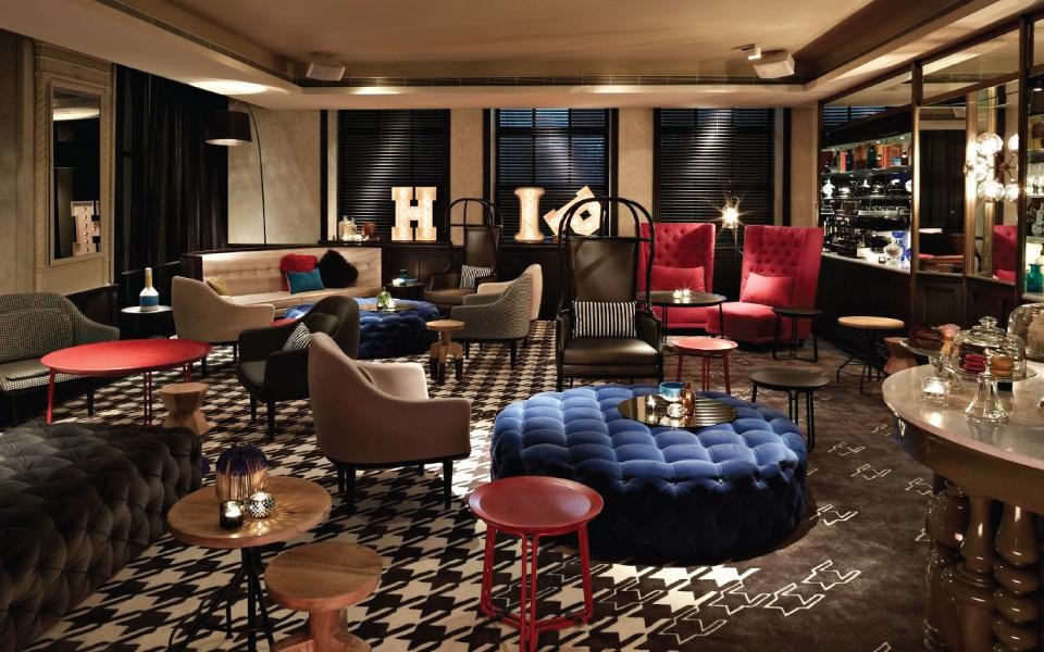 QT HOTEL - Modern - Home Bar - Los Angeles - by JEM Enterprise