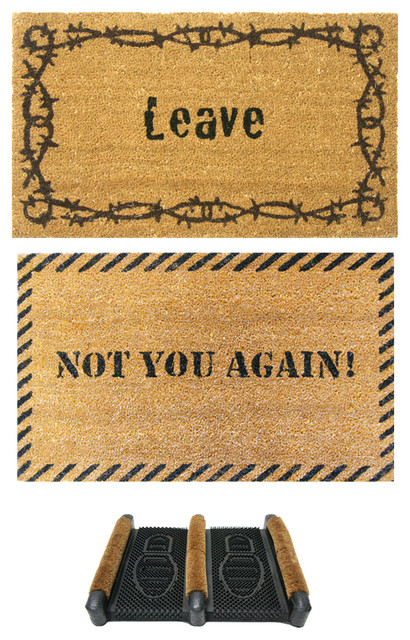 Funny Doormat Kit Set Of 3 Traditional Doormats By Rubber Cal
