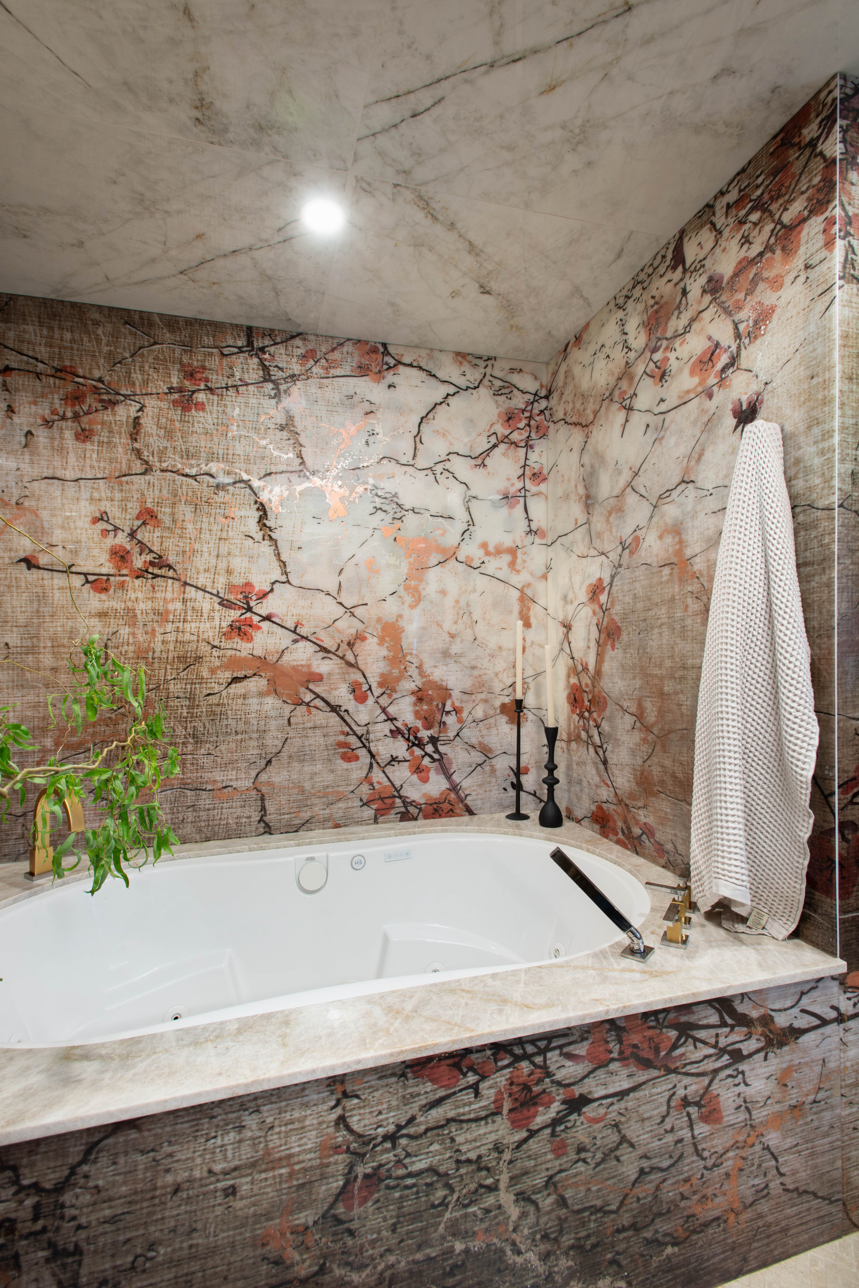 Modern Asian Inspired Primary Bathroom