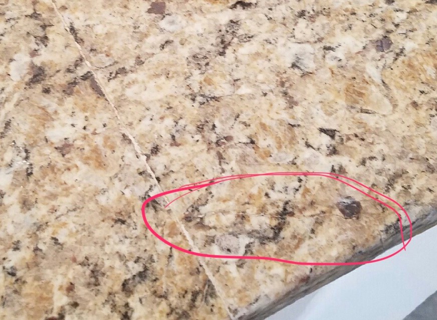 repair: crack in granite counter top? -  Community Forums