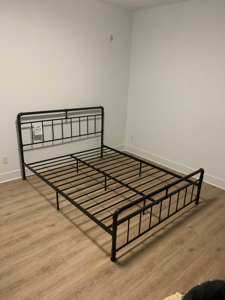 GDF Studio Sally Industrial Queen Iron Bed Frame Industrial