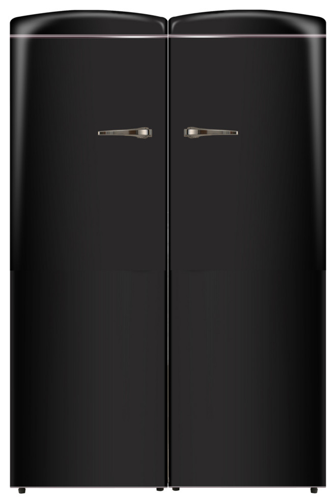 Retro RefrigeratorFreezer frostfree Set Midcentury Refrigerators by Equator Houzz