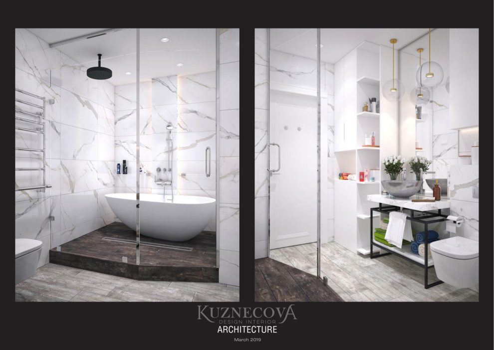 Дизайн проект ванной комнаты