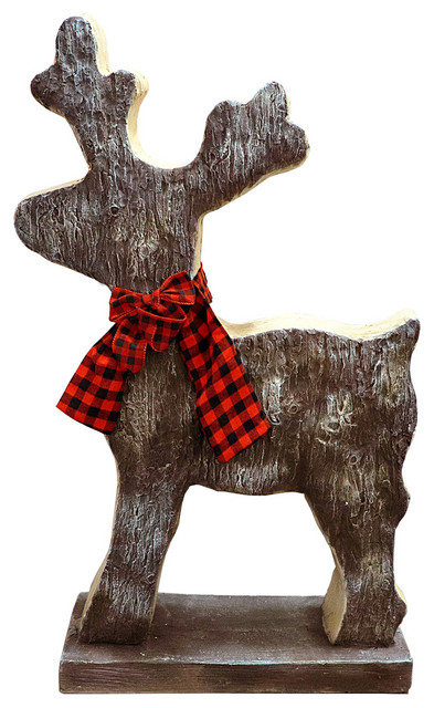 bulldog reindeer statue