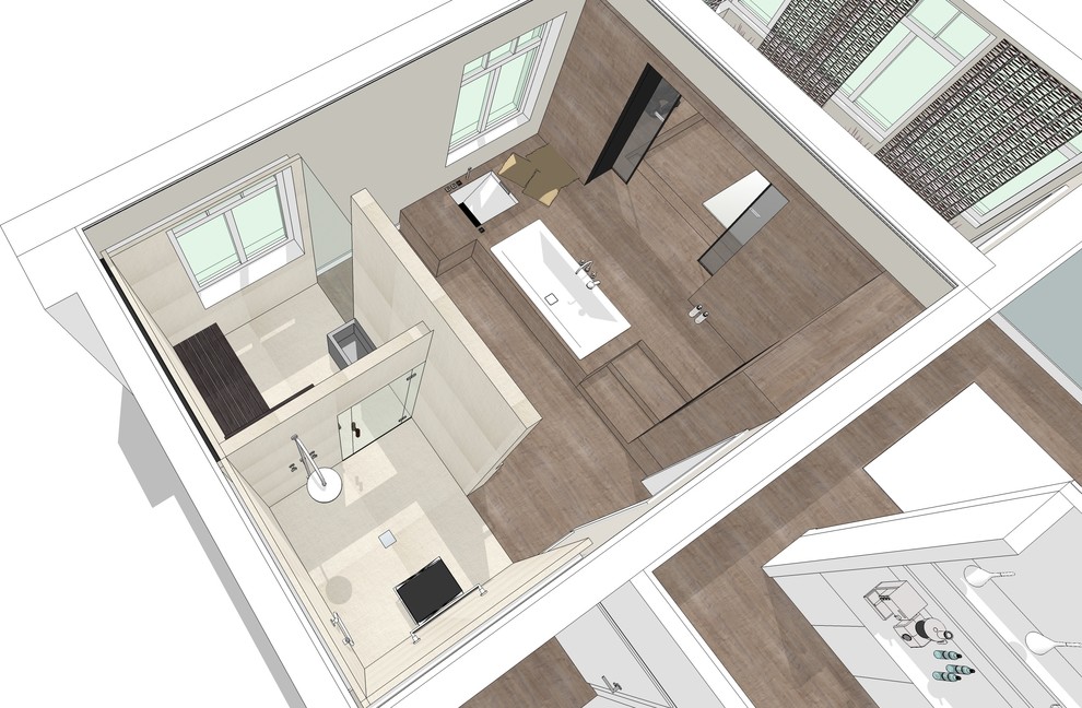 Lebensraum mit Spa in historischer Villa - Grundriss Bad