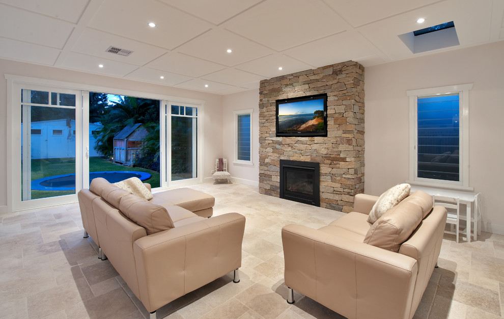 Mona Vale Beach House - Beach Style - Family Room - Sydney - by StepUP ...