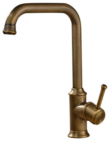 Mayabeque Antique Brass Single Handle Bathroom Sink Faucet